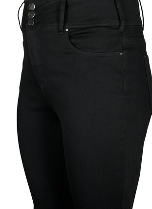 Super slanke Bea jeans met extra hoge taille, Black, Packshot image number 2