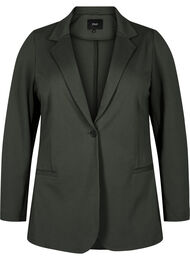 Eenvoudige blazer met knoopsluiting, Groen