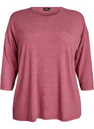 FLASH – Jersey blouse met 3/4 mouwen, Rood