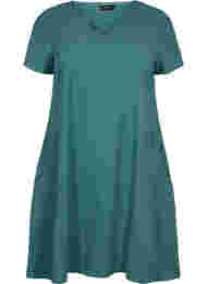 Katoenen jurk met korte mouwen, Sea Pine