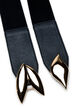 Elastische tailleband met goudkleurige gesp, Black w. Gold Buckle, Packshot image number 2