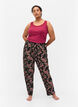 Katoenen pyjama broek , Black Pink Oran Flow, Model image number 2