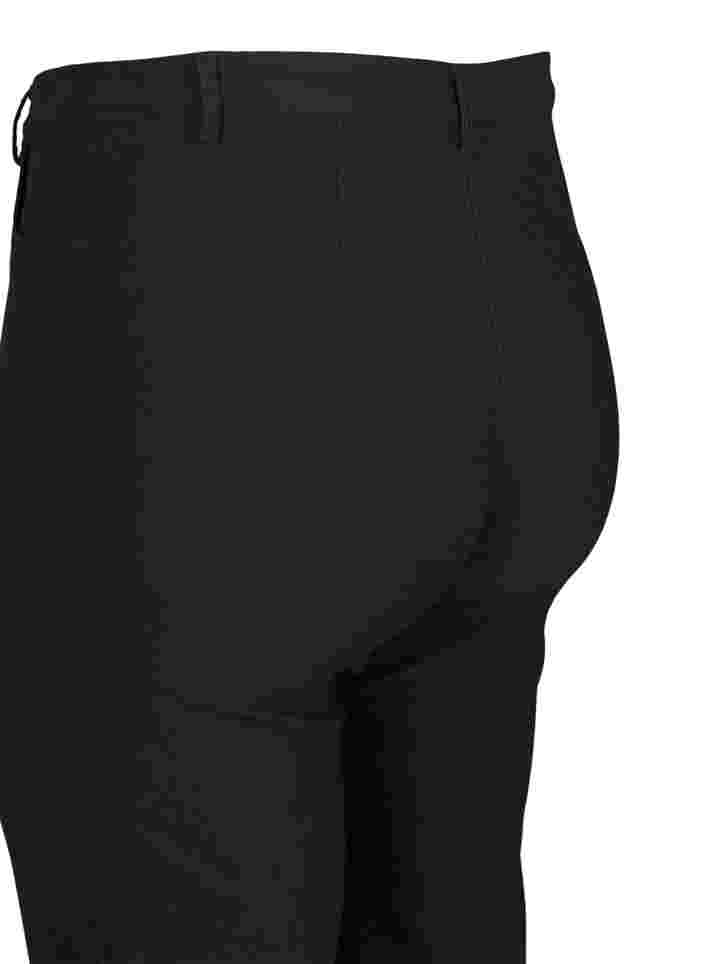 Regular fit broek met hoge taille, Black, Packshot image number 3