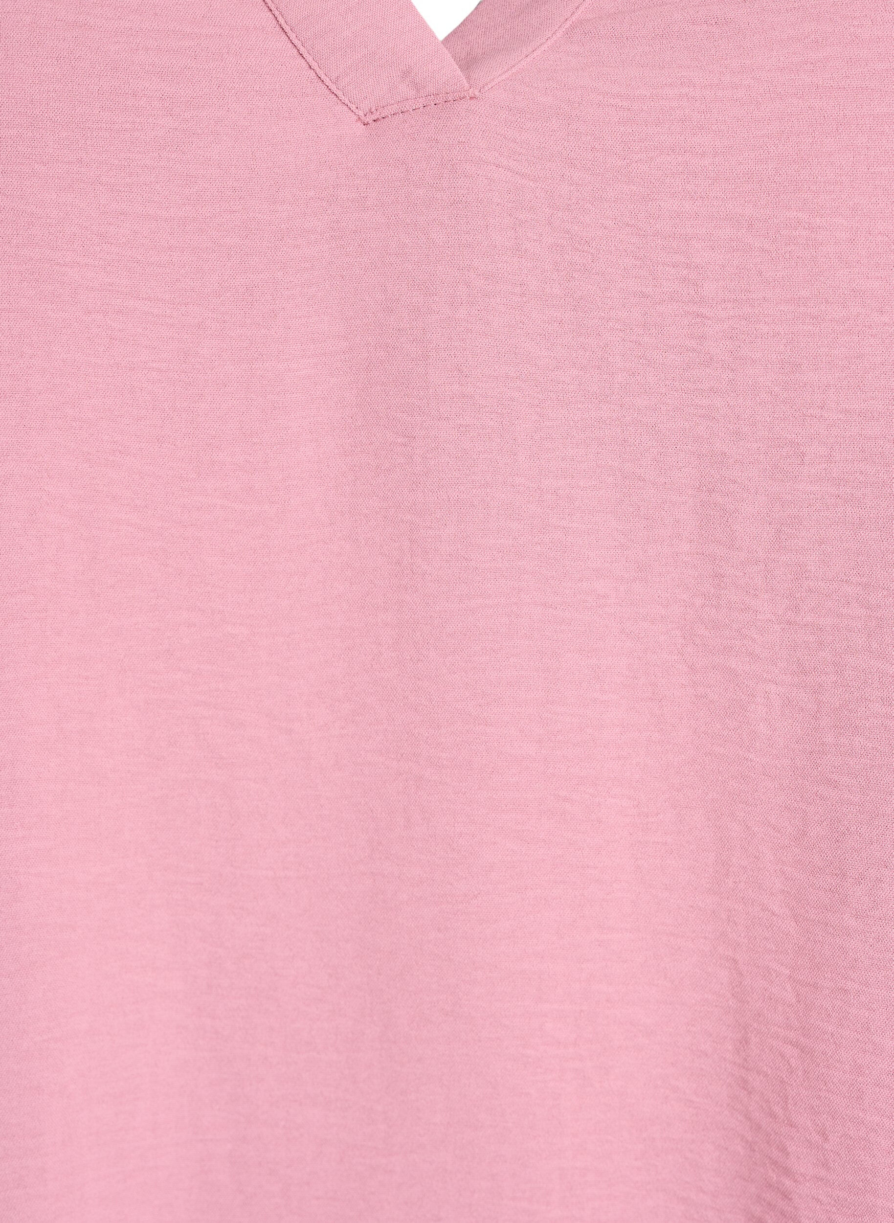 Zizzi FLASH - Blouse met 3/4 mouwen, Roze, Packshot image number 2