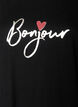 T-shirt met motief, Zwart, Packshot image number 2