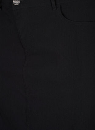 Lange rok met split aan de voorkant, Black, Packshot image number 2