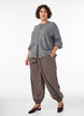 Cardigan in zacht breisel met goudkleurige knopen, Grijs, Model image number 1
