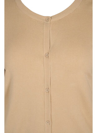 Gebreid vest in viscosemix, Irish Cream, Packshot image number 2