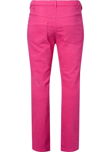 Emily jeans met normale taille en slanke pasvorm, Shock. Pink, Packshot image number 1