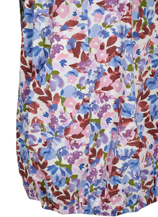 Bedrukte katoenen jurk met korte mouw, Cloud D. Flower AOP, Packshot image number 3
