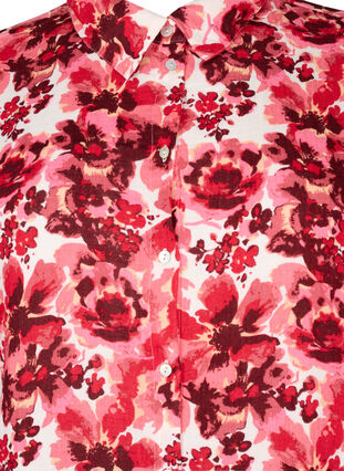 Lang shirt met all-over print, Pink AOP Flower, Packshot image number 2