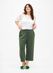 7/8 broek met losse pasvorm, Groen, Model image number 0