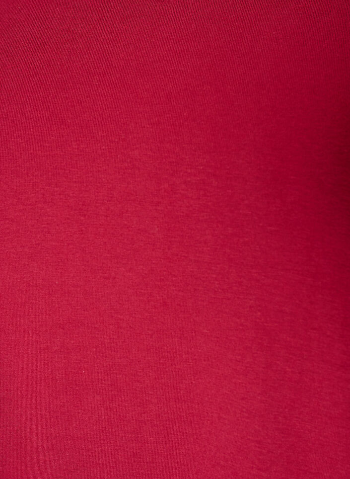 Basic t-shirt in effen kleur met katoen, Rood, Packshot image number 2