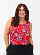 Flash - Mouwloze top met print, Rood, Model image number 0