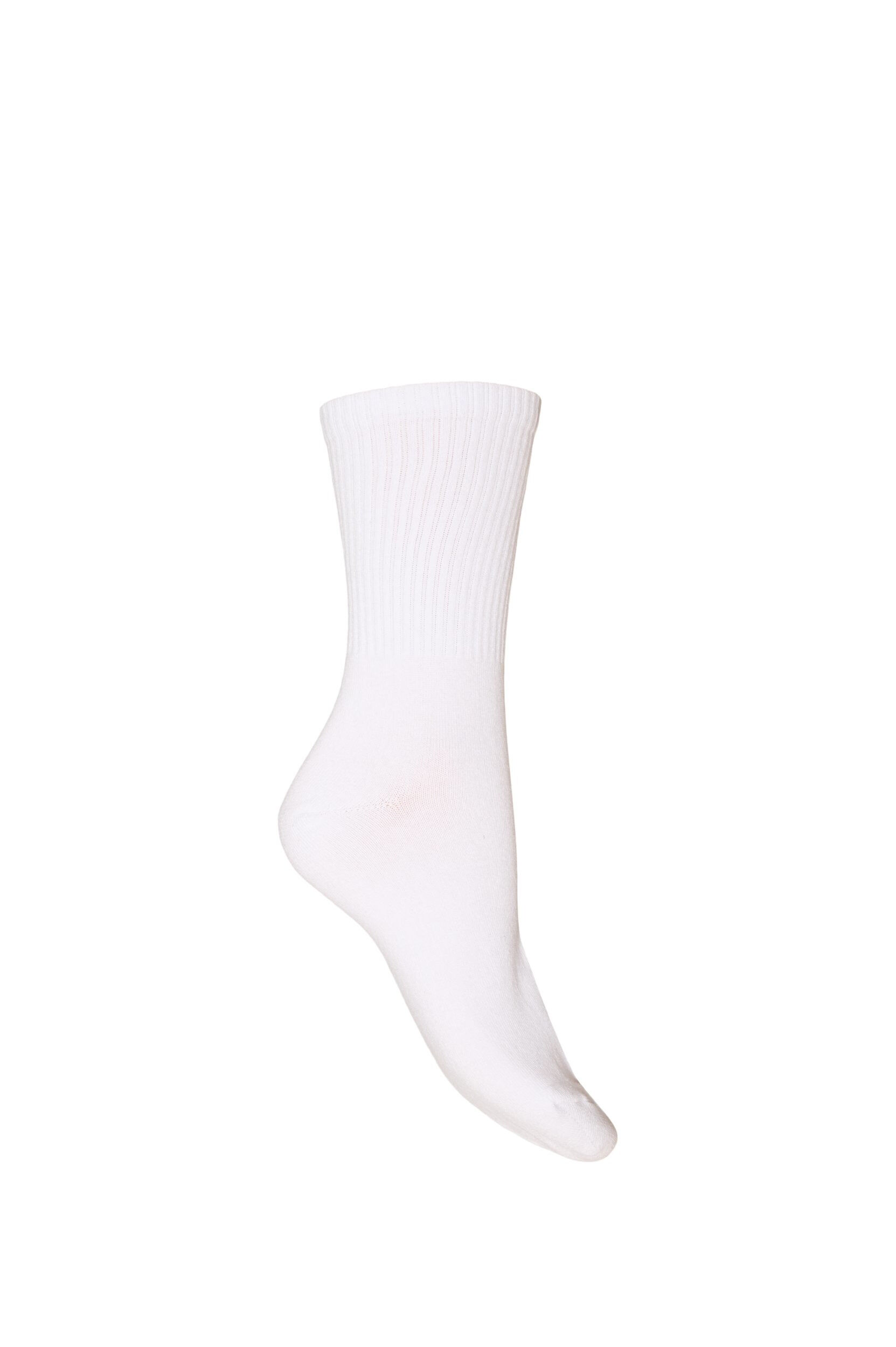 ZizziKatoenen sokken met patroon, Wit, Packshot image number 1