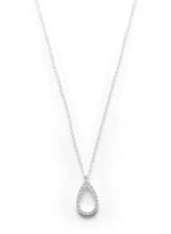 Zilverkleurige halsketting met hanger, Silver
