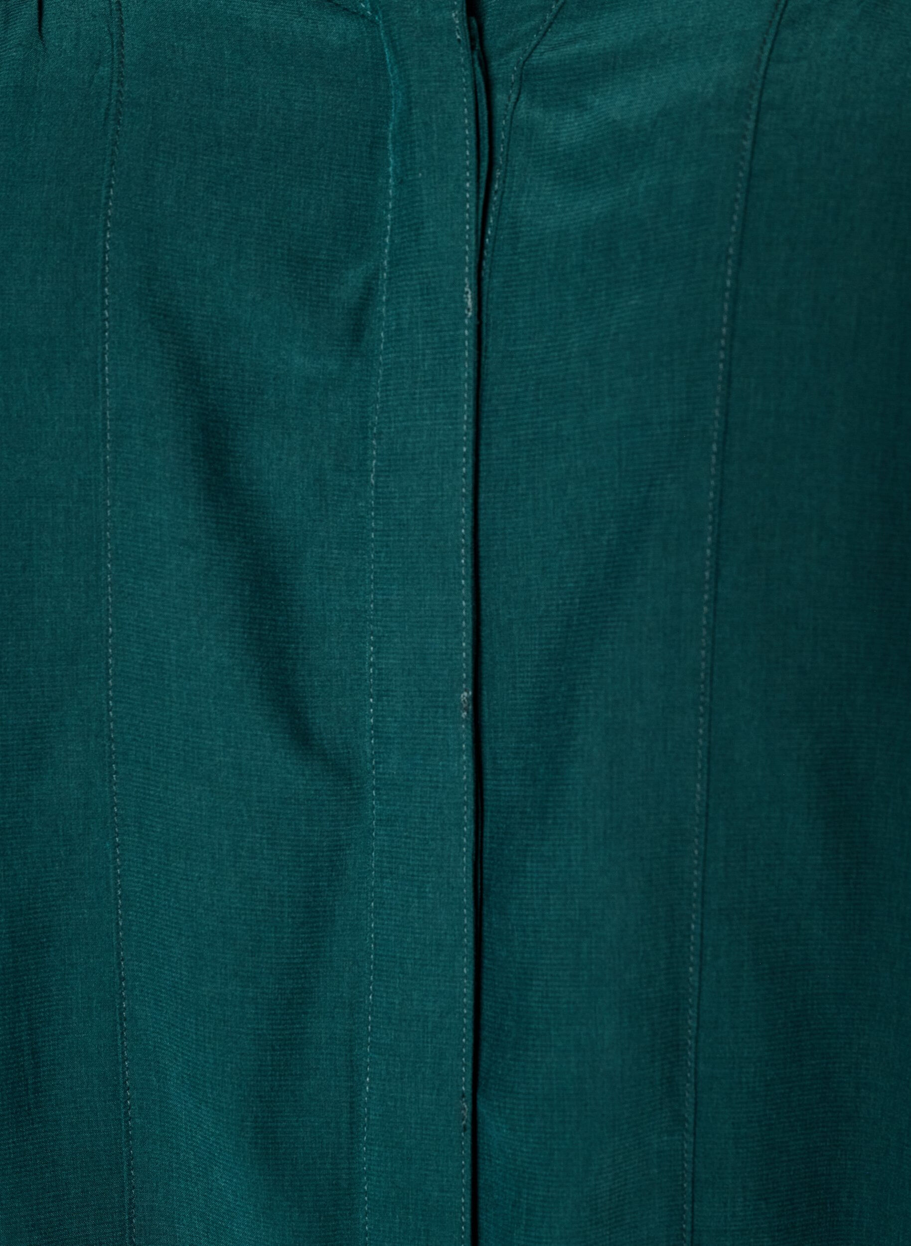 ZizziBlouse met ruches kraag en plooien, Groen, Packshot image number 2