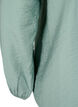 Viscose overhemdblouse met rucheskraag, Chinois Green, Packshot image number 3