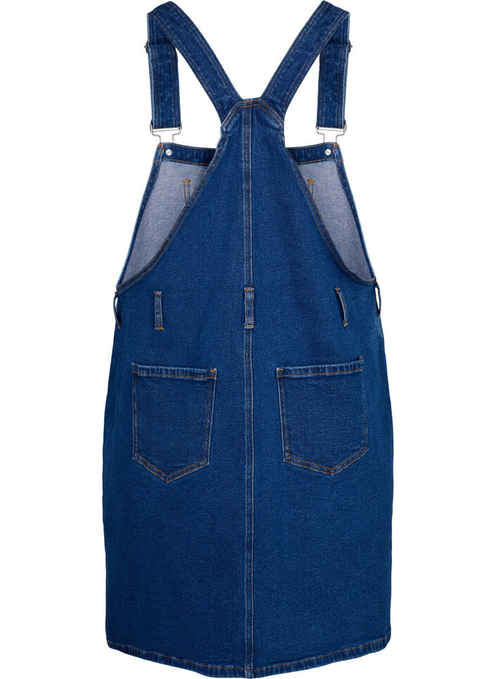 Denim overall jurk, Blauw, Packshot image number 1