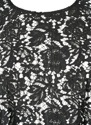 FLASH - Kanten blouse met lange mouwen, Black, Packshot image number 2