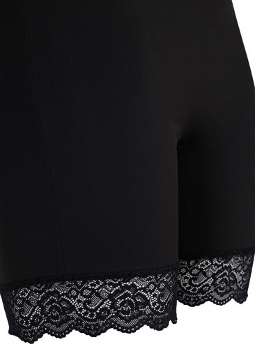 Lichte shapewear korte broek med kant, Black, Packshot image number 3