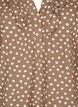 Katoenen blouse met 3/4 mouwen en stippen, Coca Mocha Dot , Packshot image number 2
