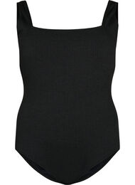 Badpak met crêpestructuur, Black