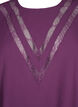 Blouse met lange mouwen en kant, Deep Purple, Packshot image number 2