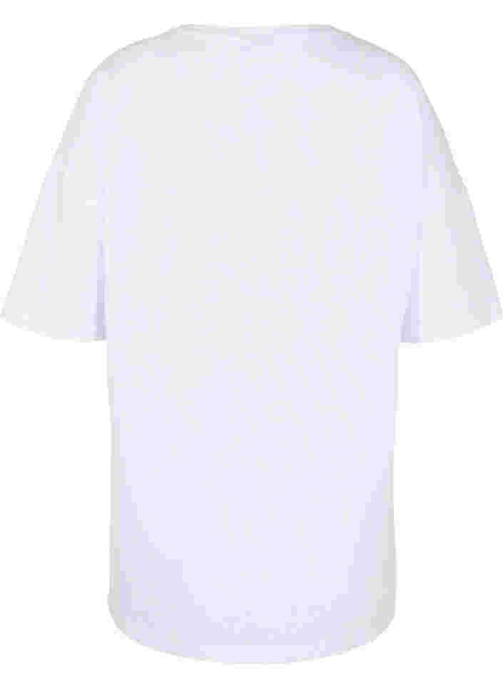 Support the breasts - T-shirt van katoen, White, Packshot image number 2