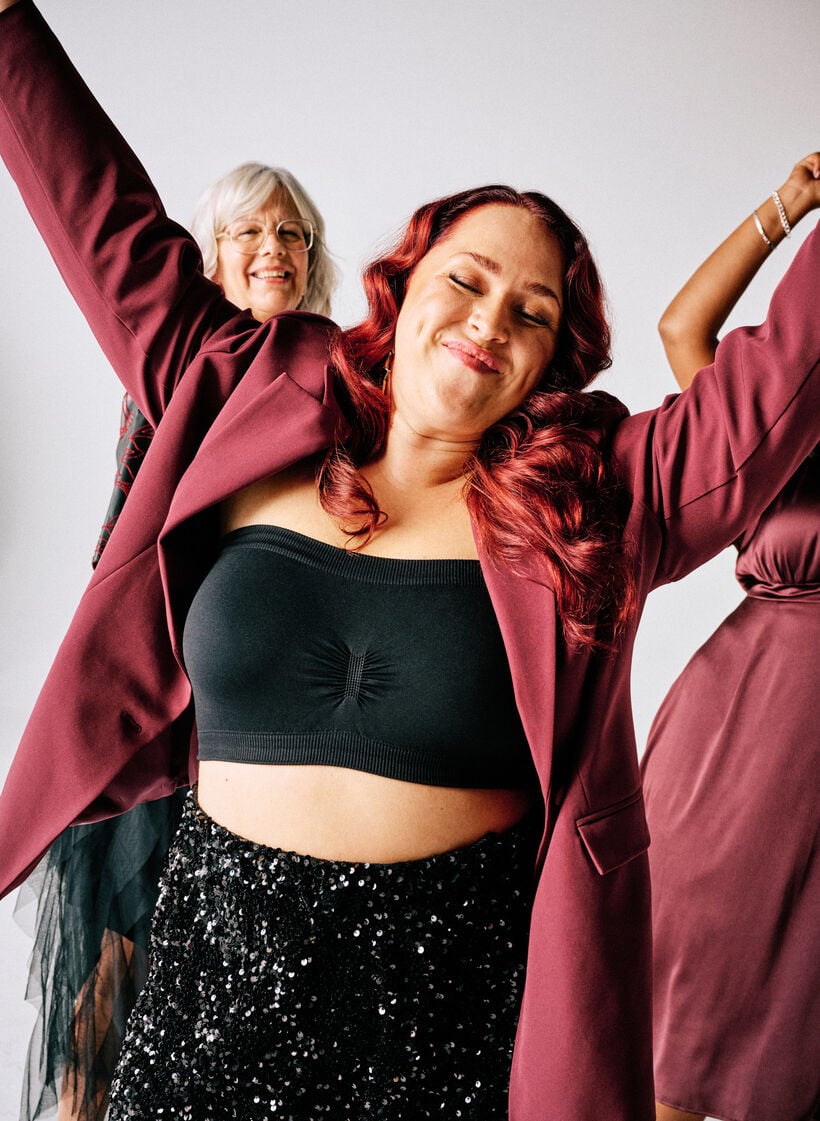 Klassieke blazer met knoopsluiting, Rood, Image