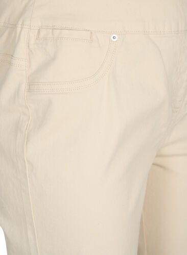 Shorts met strakke pasvorm en achterzakken, Fog, Packshot image number 2