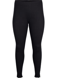 Strakke geribde broek, Black