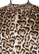 Gerimpelde blouse met luipaardprint, Bruin, Packshot image number 2
