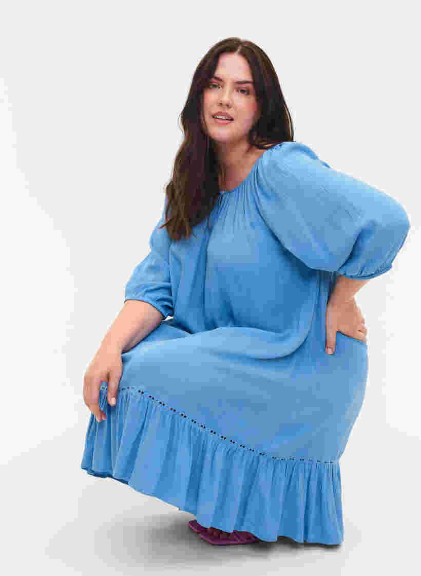 Viscose jurk met 3/4 mouwen, Pacific Coast, Model image number 2