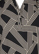 Blouse met lange mouwen en V-hals, BLACK BEIGE GRAPHIC, Packshot image number 2