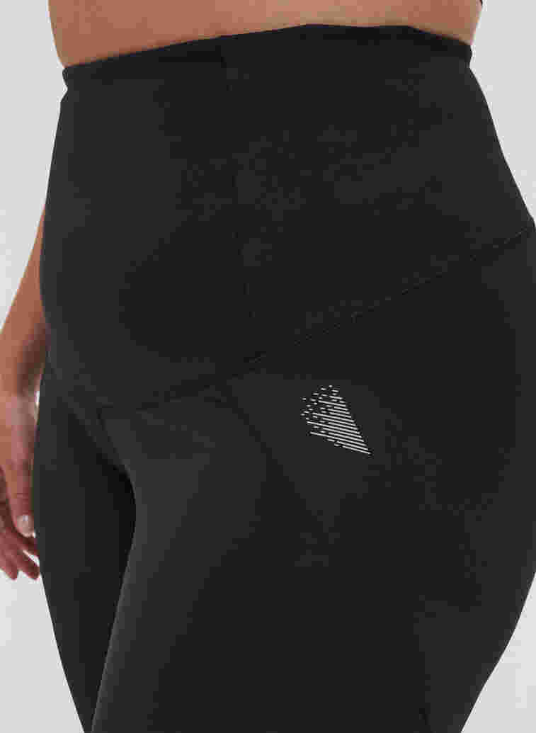 Cropped sportlegging met tummy-tuck effect, Black, Model image number 3