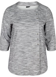 Basic sweatshirt, Light Grey Melange