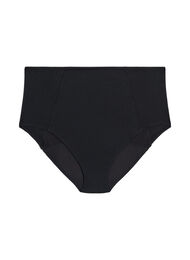 High-waisted katoenen nachtelijke menstruatiepanties, Zwart