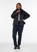 Gewatteerde parka met afneembare capuchon, Zwart, Model image number 1