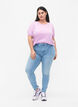 Amy jeans met hoge taille en super slanke pasvorm, Light blue, Model image number 0