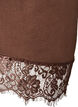 T-shirt met asymmetrische kanten zoom, Bruin, Packshot image number 3