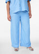 Losse broek met elastische tailleband en zakken, Blauw, Model image number 2