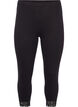 Basic 3/4 legging met kanten randje, Zwart, Packshot image number 0