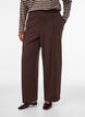 Losse jerseybroek met hoge taille, Bruin, Model image number 2