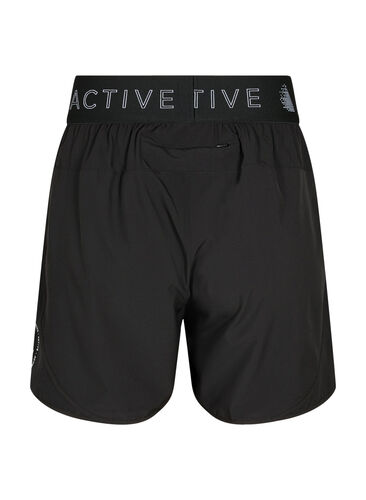 Sport shorts met achterzak, Black, Packshot image number 1
