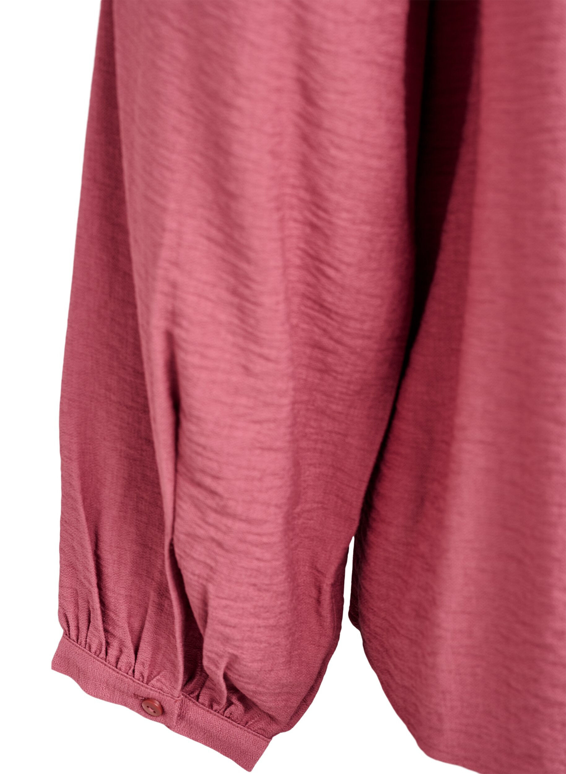 Zizzi Viscose blouse met lange mouwen, Roze, Packshot image number 3