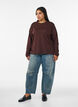 Basic T-shirt met lange mouwen, Bruin, Model image number 1