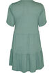 Jerseyjurk met kanten details en een gelaagde rok, Groen, Packshot image number 1