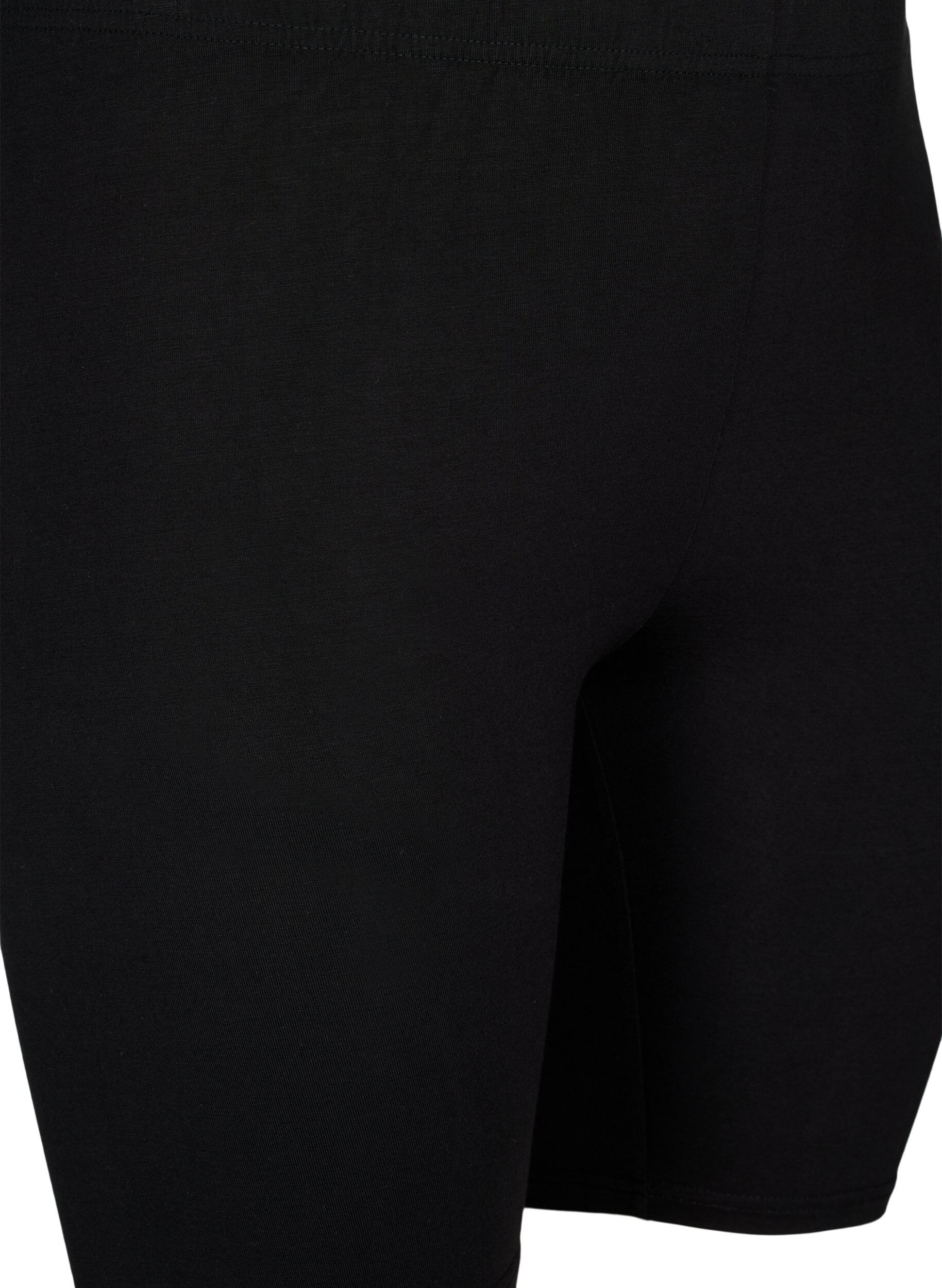 Zizzi2-pack viscose fietsbroek, Zwart, Packshot image number 2