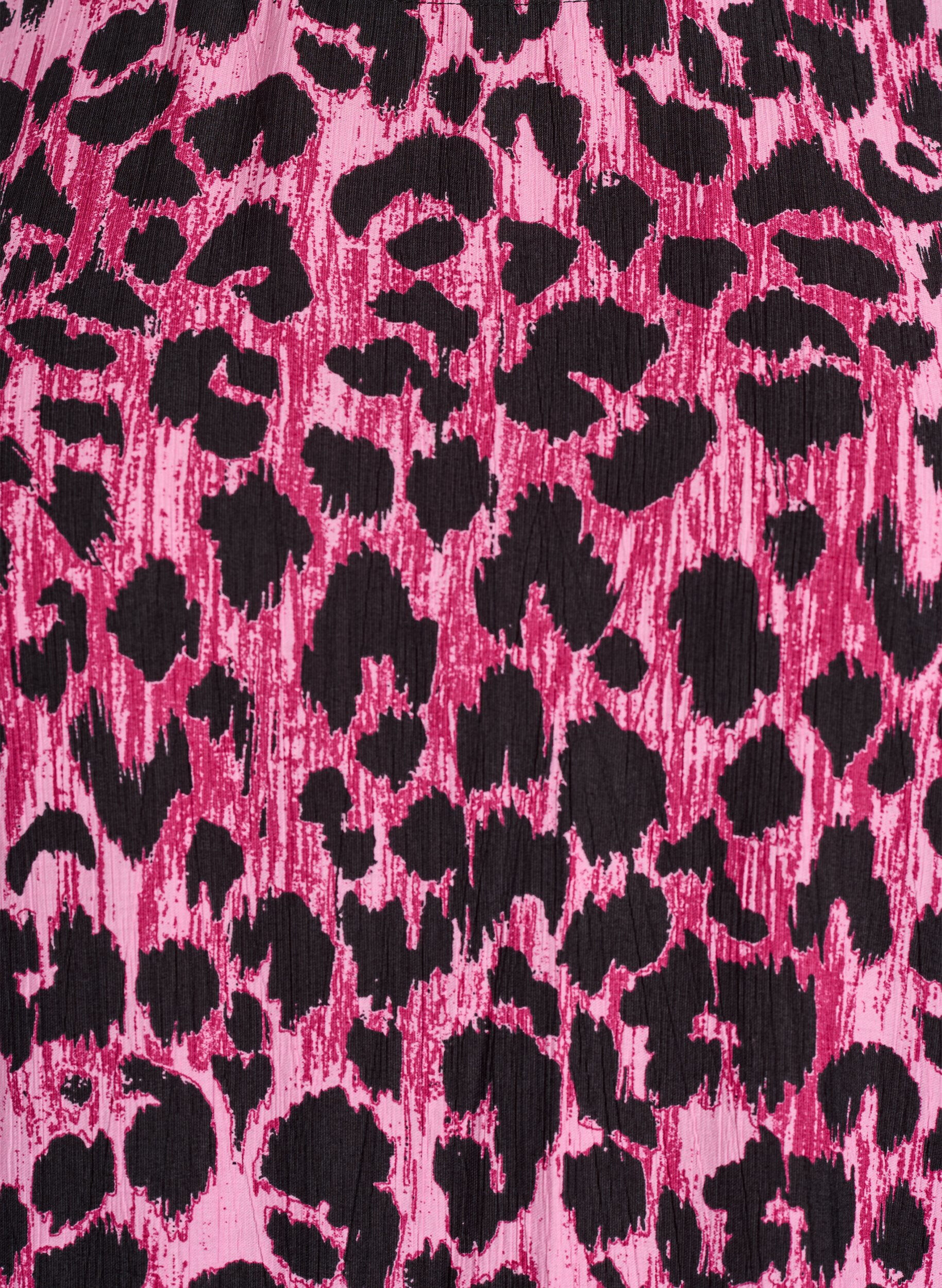 Zizzi Viscose blouse met 3/4 mouwen en balloneffect, Roze, Packshot image number 2